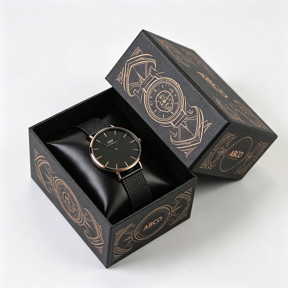 Gift Box Custom Logo Rigid Paper Cardboard Watch Boxes