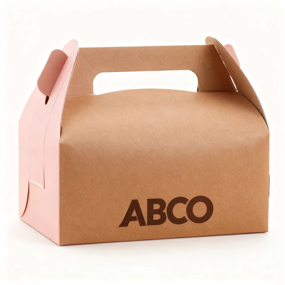 Customisable Simple Convenience Kraft Tote Box