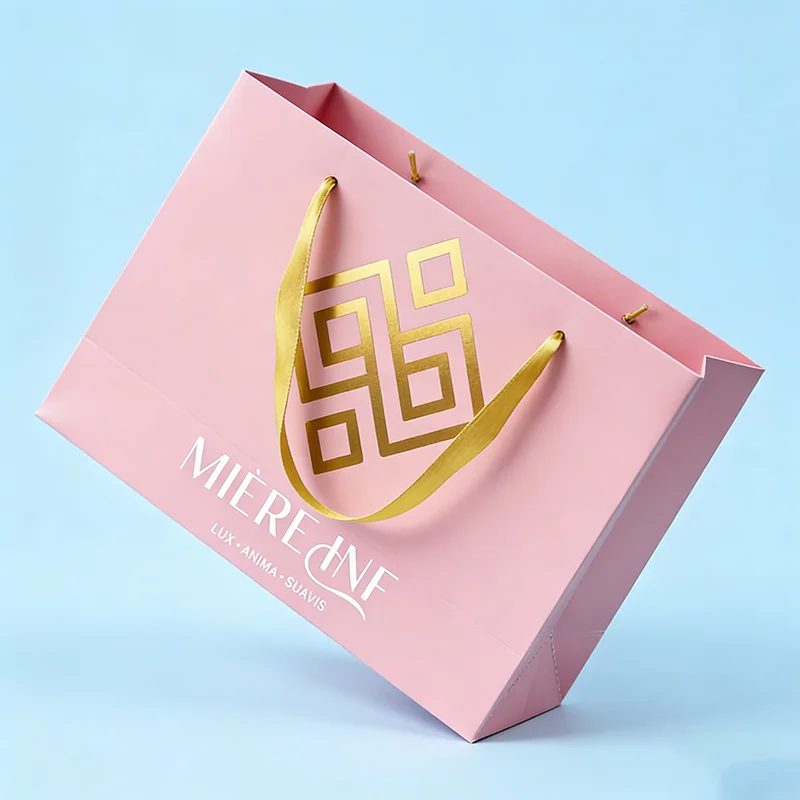 Print Recycled Materials Luxury Gift Paper Shopping Bags