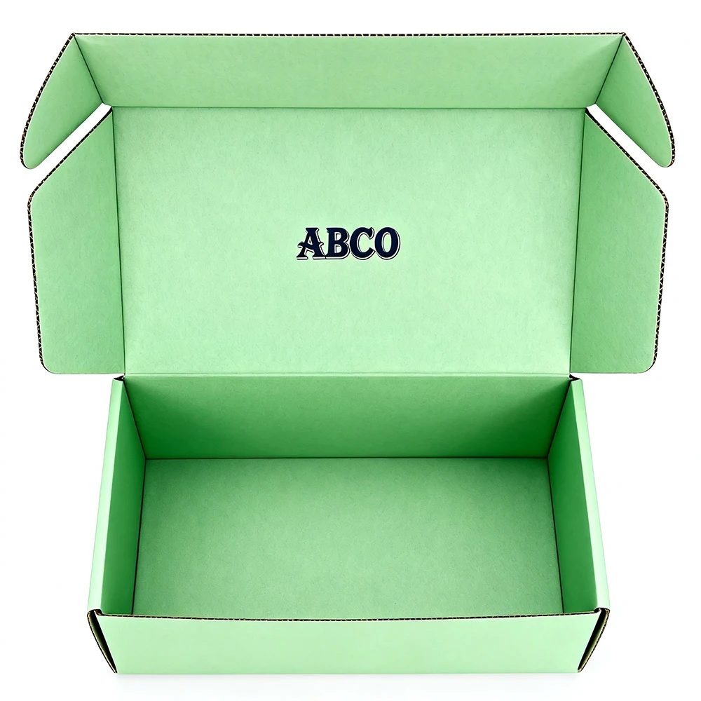 Custom Logo Corrugated Shipping Paper Box Foldable Disposable Cosmetics Packaging