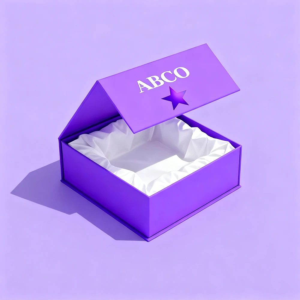 Customizable Foldable Empty Magnetic Closure Gift Box