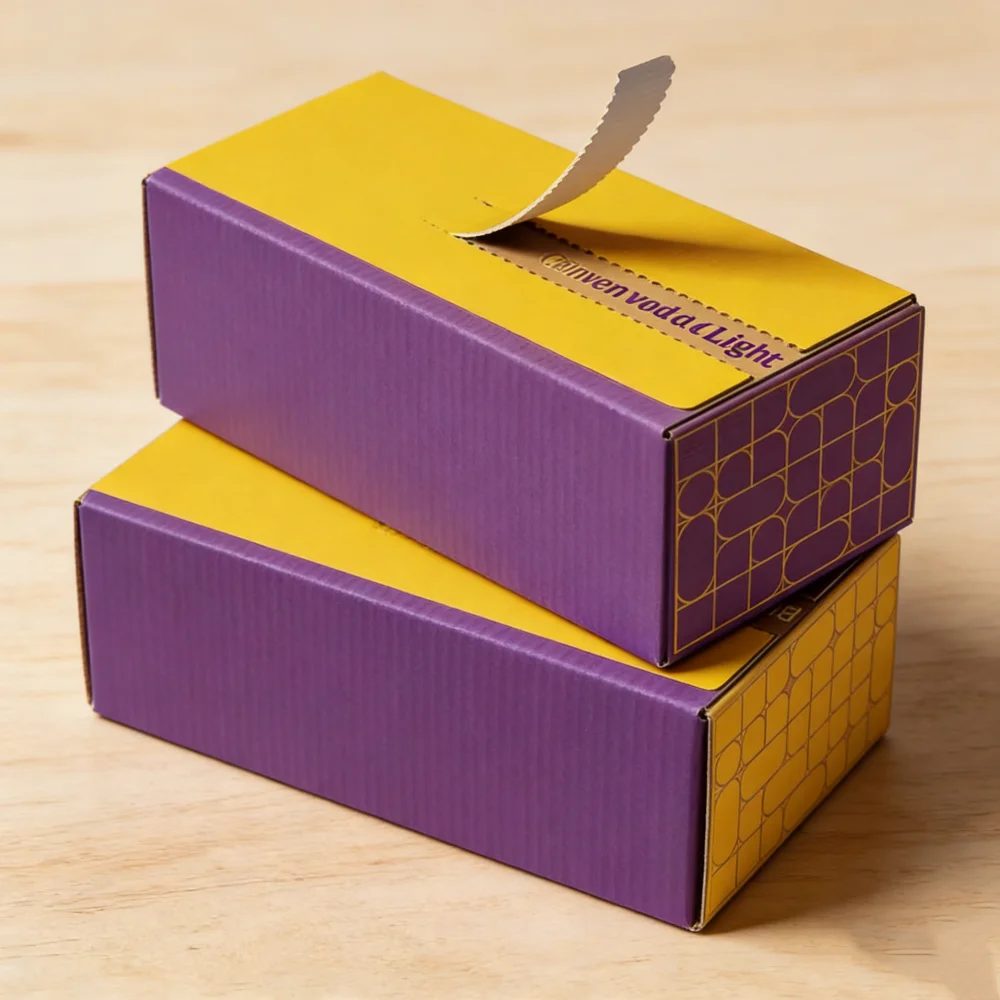 Cardboard Shipping Boxes For Cosmetics Food Mailings Custom Sealable Self-adhesive