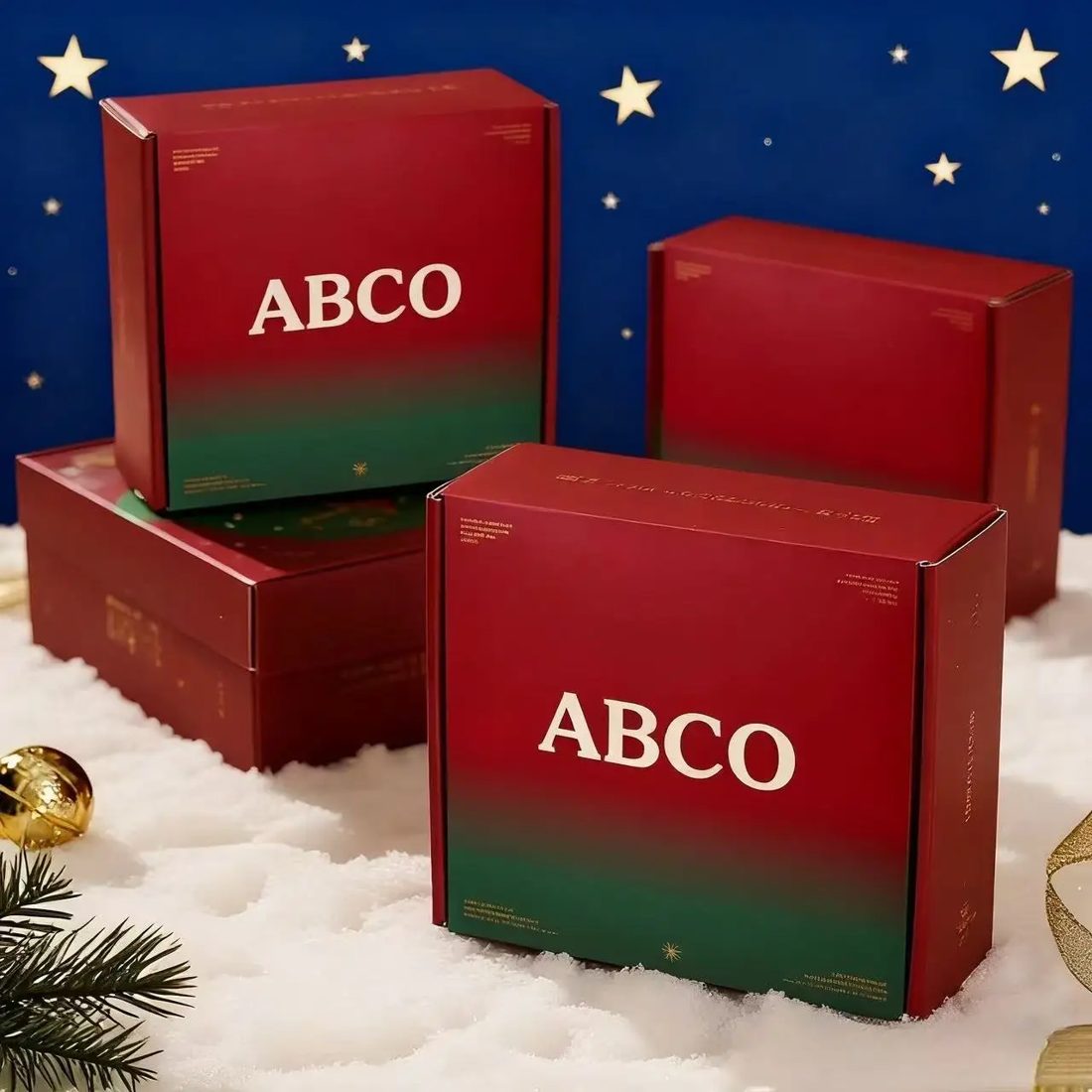 Custom Christmas Eve Apple Sweet Packaging Box