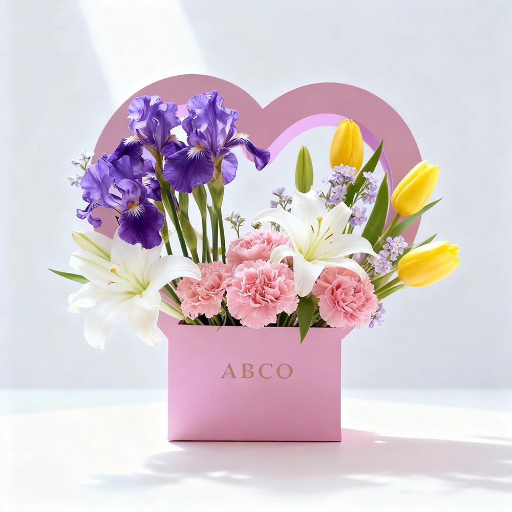 Luxury Hand-held Floral Paper Box