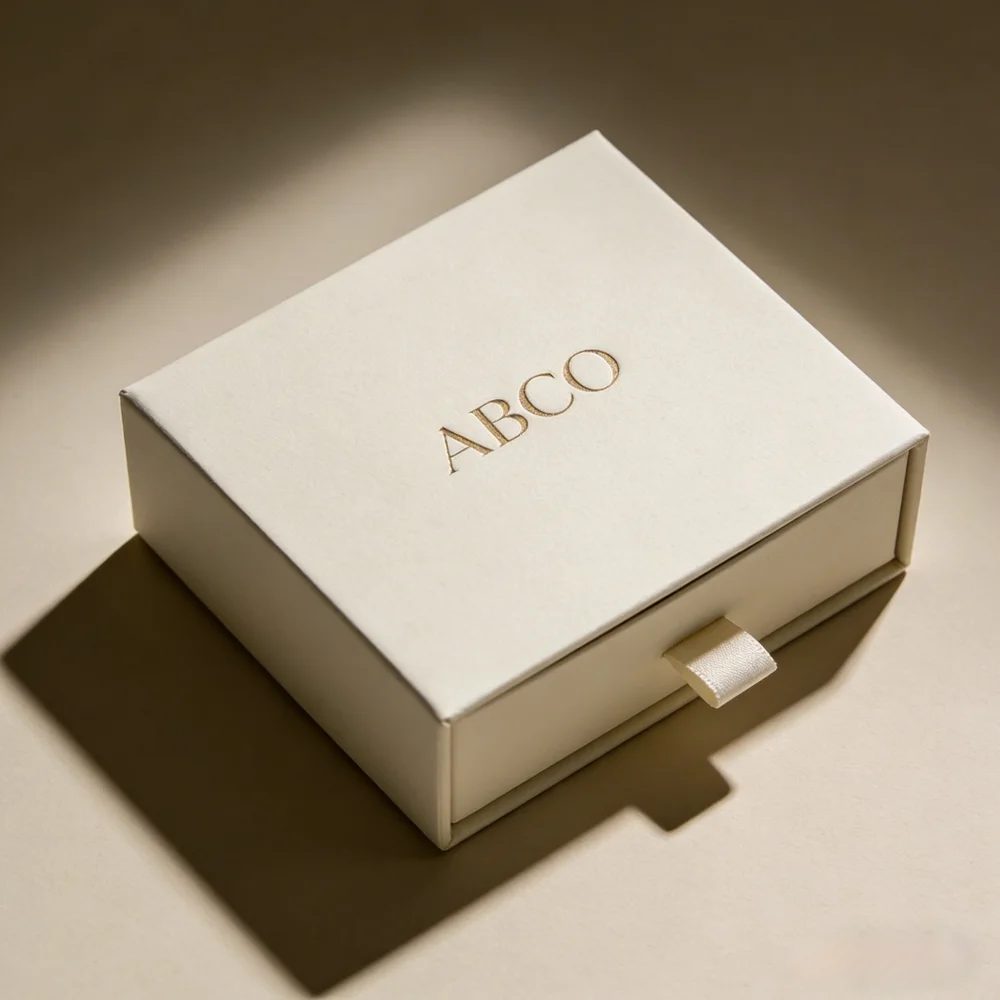 Vintage Recycled Cardboard Drawer Gift Box