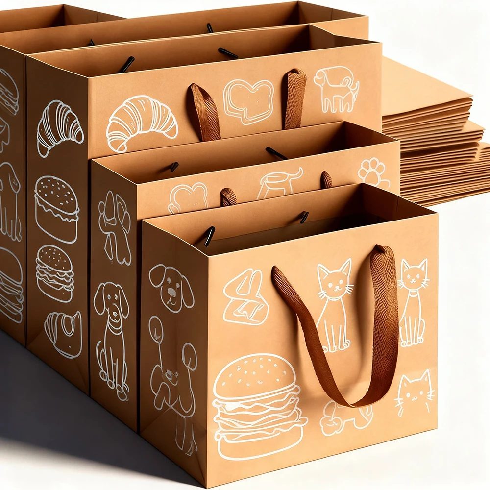 Luxury Boutique Custom Logo Gift Paper Packaging Bags