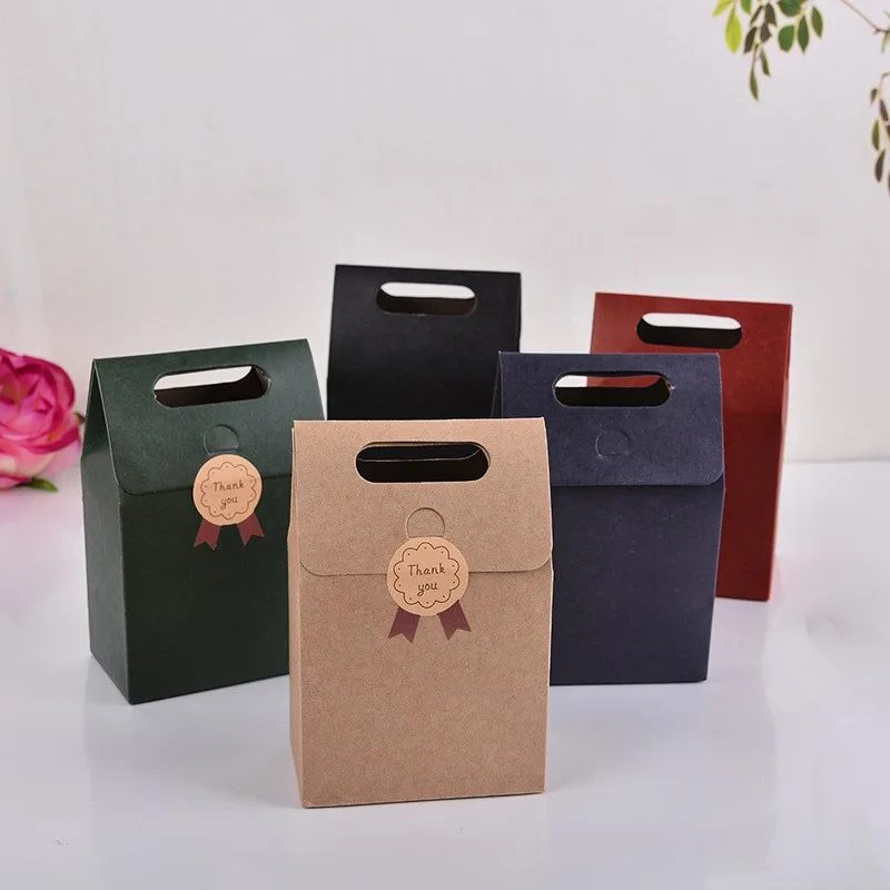 Custom Printed Brown Kraft Paper Bags