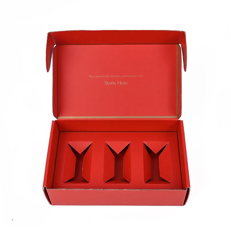 Custom Luxury Eco-recycled Corrugated Mailer UV Rigid Cardboard Kraft E