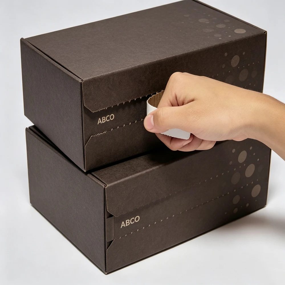 Custom Logo Large Black Corrugated Paper Mailing Box