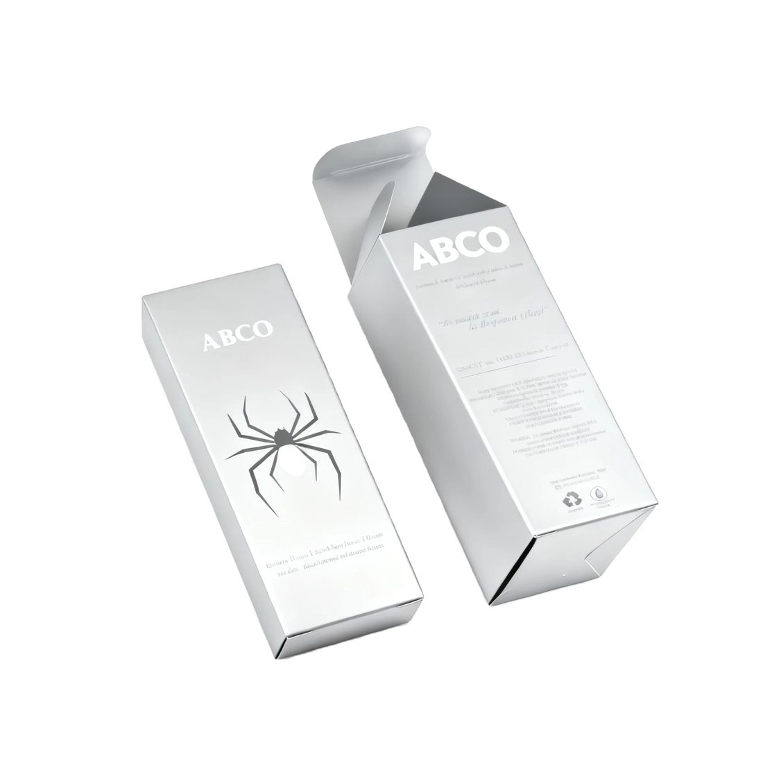 Custom White Cardboard Self Erecting Folding Perfume Packaging