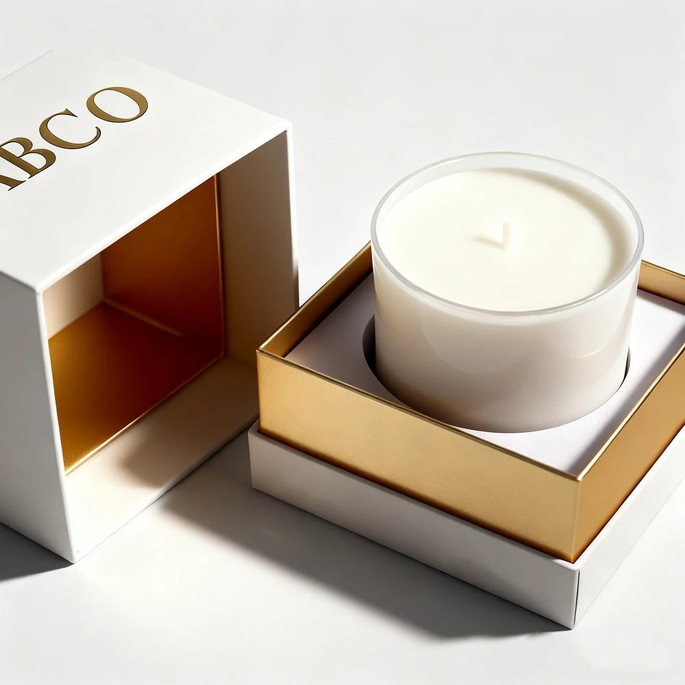 Recycled Paperboard Rigid Box For Candle Packaging