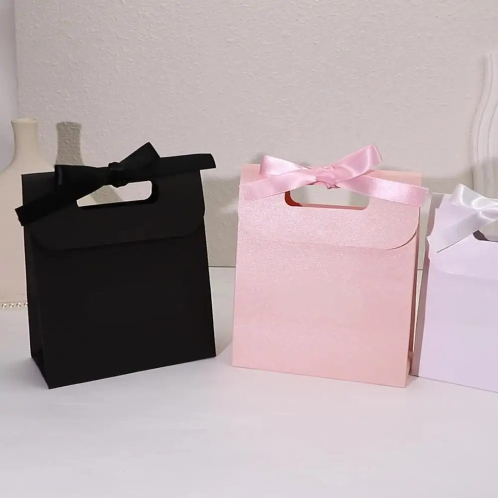 Custom Logo Jewelry Paper Bag Handmade Shopping Gift Packaging