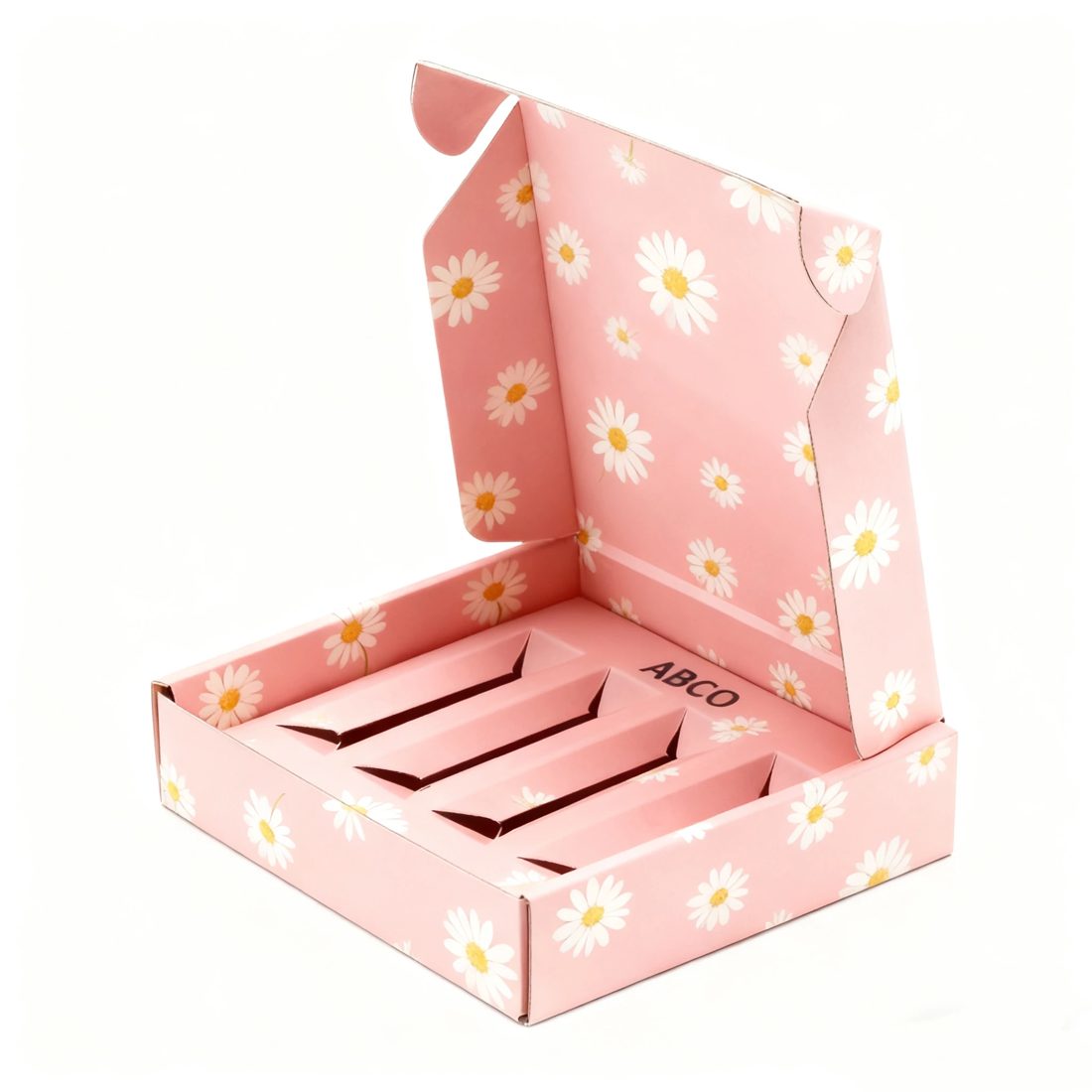 Custom Logo Matt Lamination Foldable Corrugated Cosmetic Clothing Gift Colored