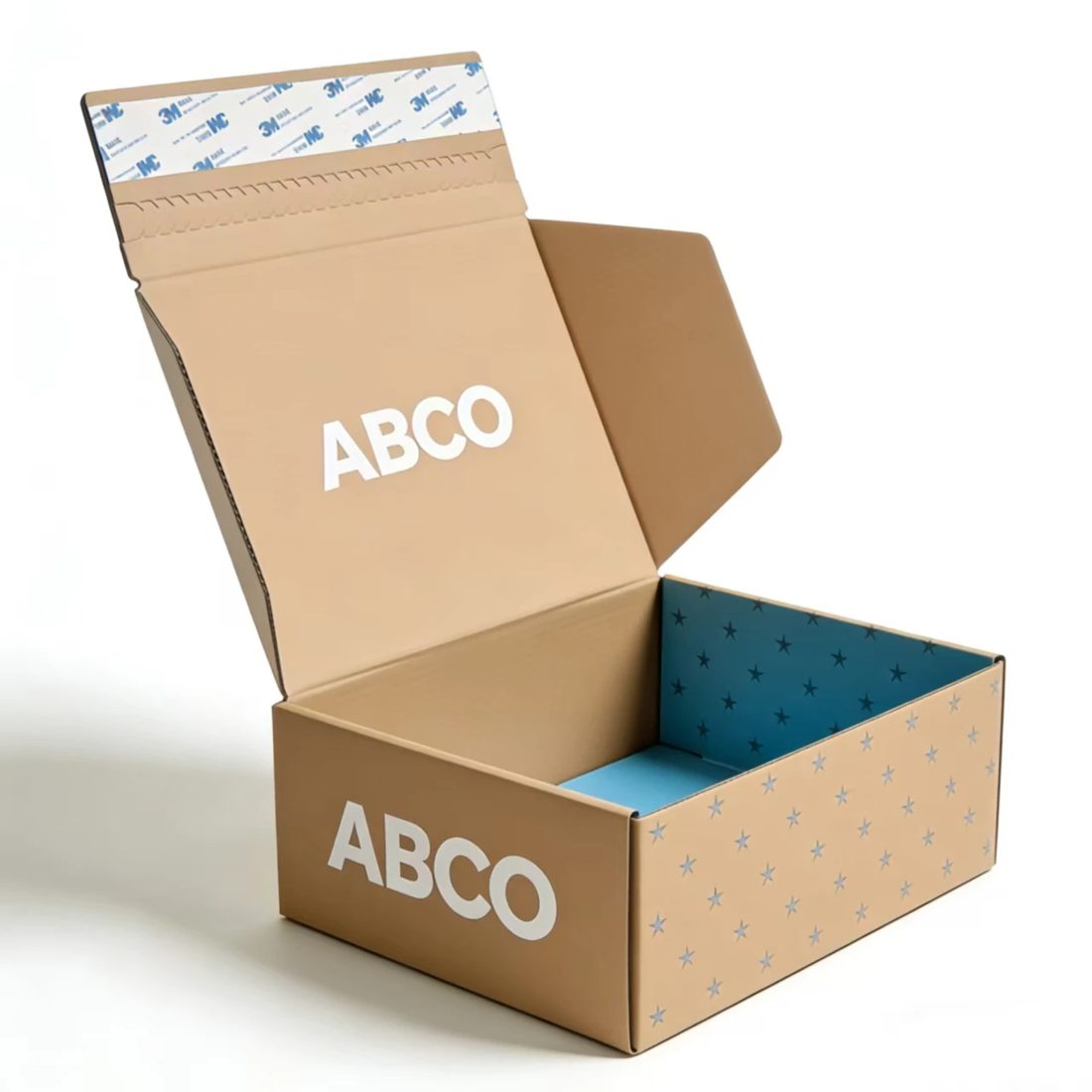 Custom Logo Luxury Self Erecting Kraft Corrugated Apparel Skincare Gifting