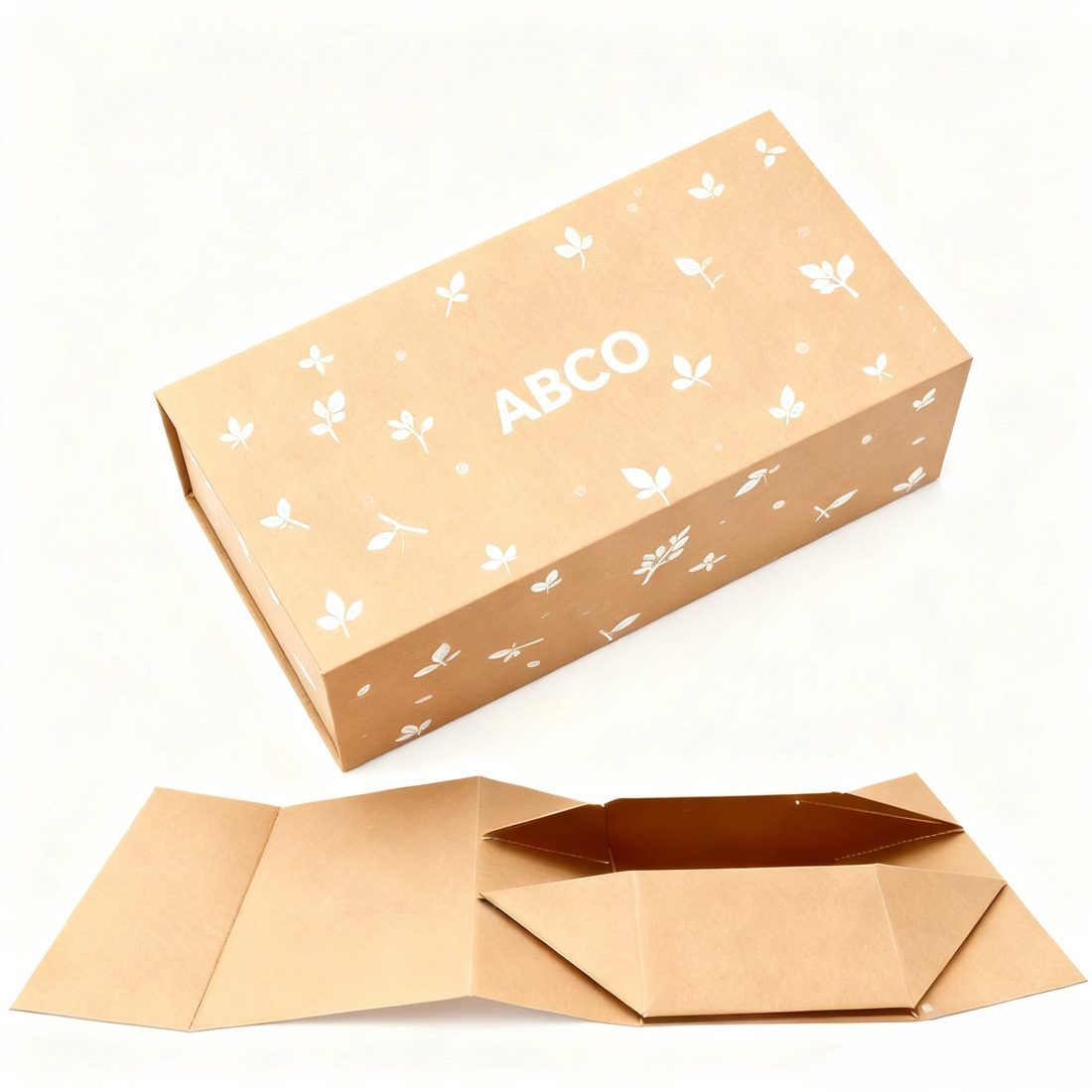 Custom Logo High Luxury Ribbon Folding Reusable Gift Boxes