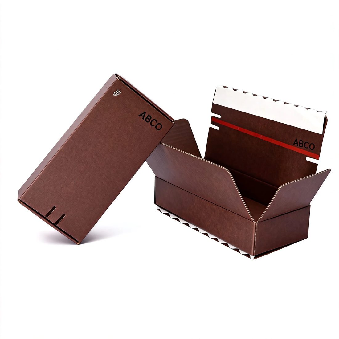 Custom Logo Corrugated Cardboard Self Erecting Paper Folding Mailing Packaging