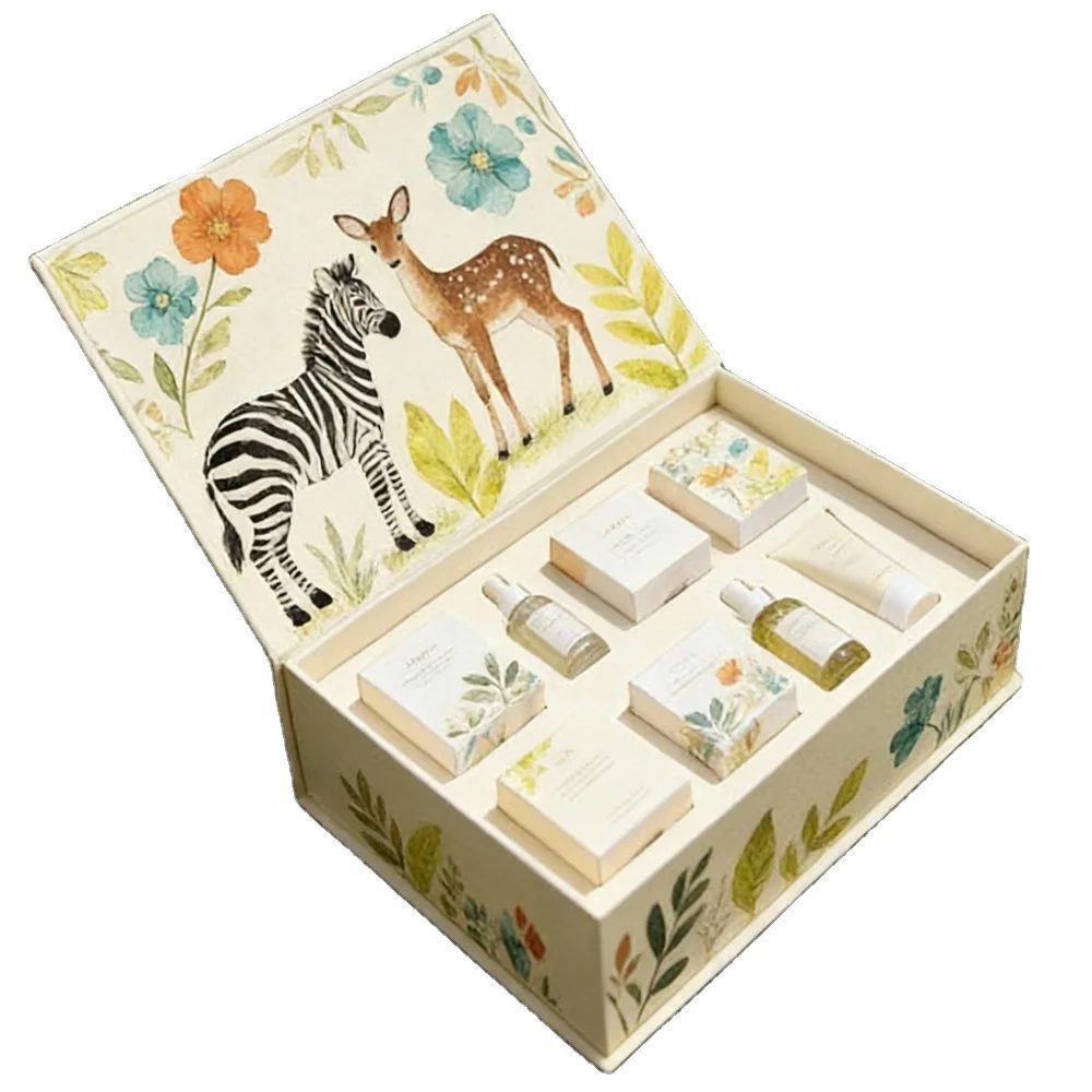 Cosmetic Packaging Paper Boxes Support Custom Logo Magnetic Rigid Box