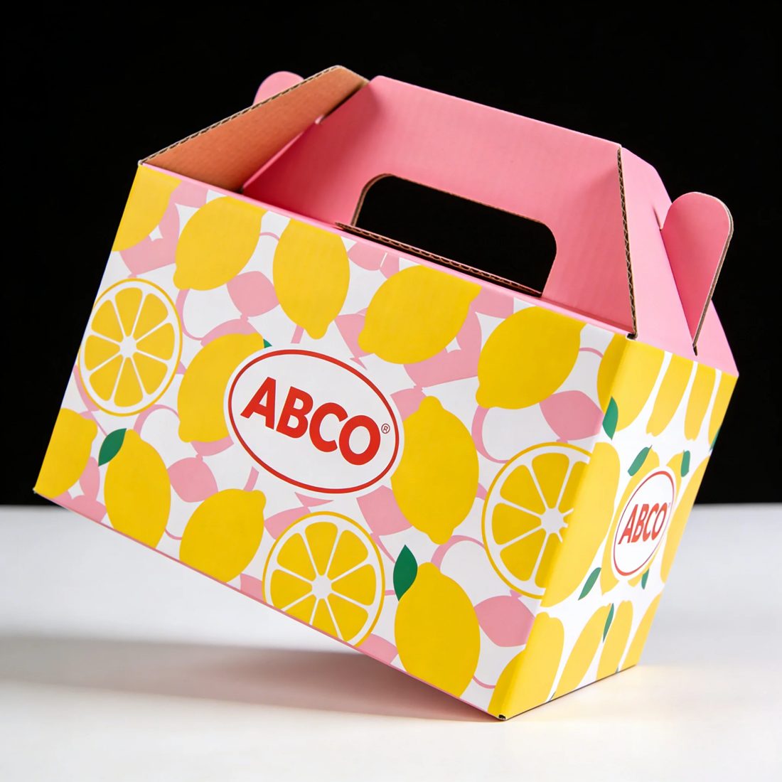 Custom Printed Corrugate Gable Display Kraft Paper Product Box