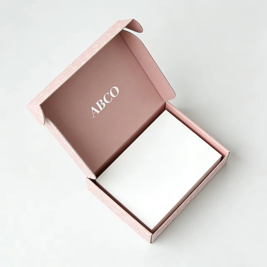 Custom Logo Glossy Cardboard Self Erecting Shipping Mailer Box