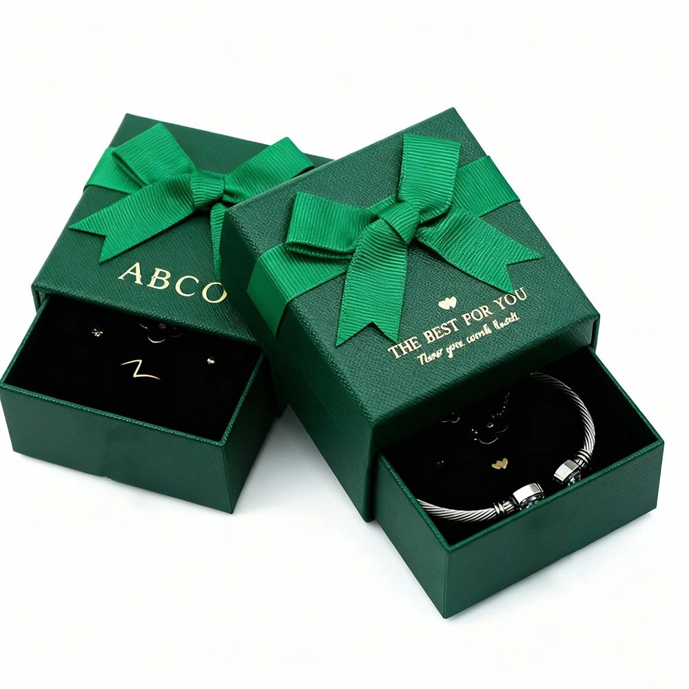 Custom Logo Solid Color Jewelry Paper Box