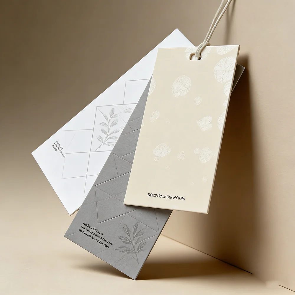 Custom Logo Printing Anti-counterfeit Paper Hang Tags Price For Clothing