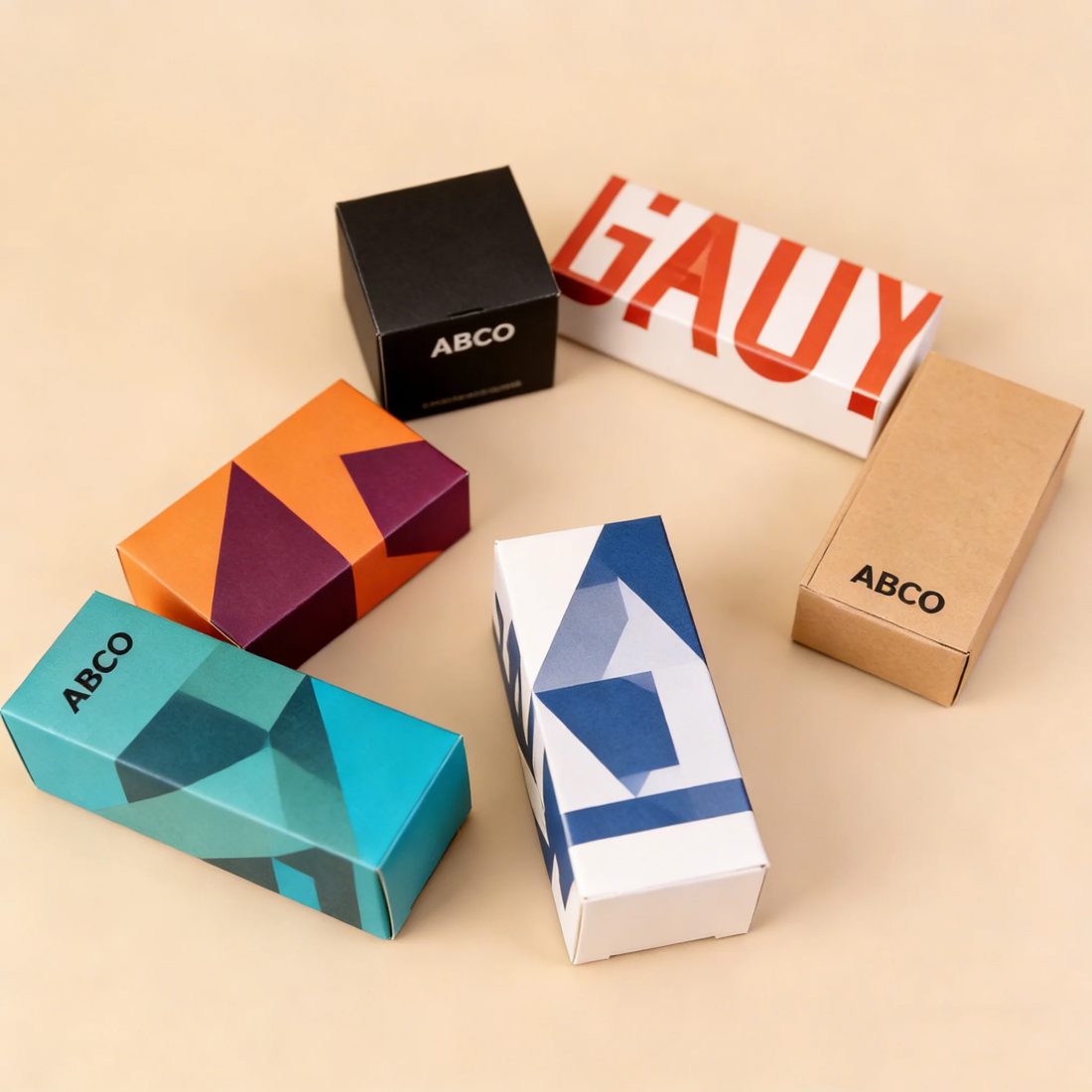 Luxury Custom Logo Factory Printed Recycled Materials Matt Lamination Cardboard