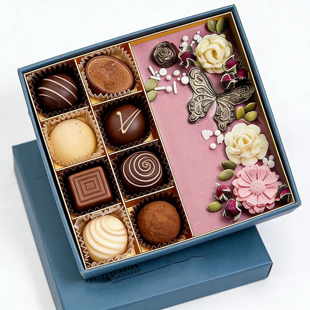 Custom Luxury Handmade Rigid Chocolate Gift Box