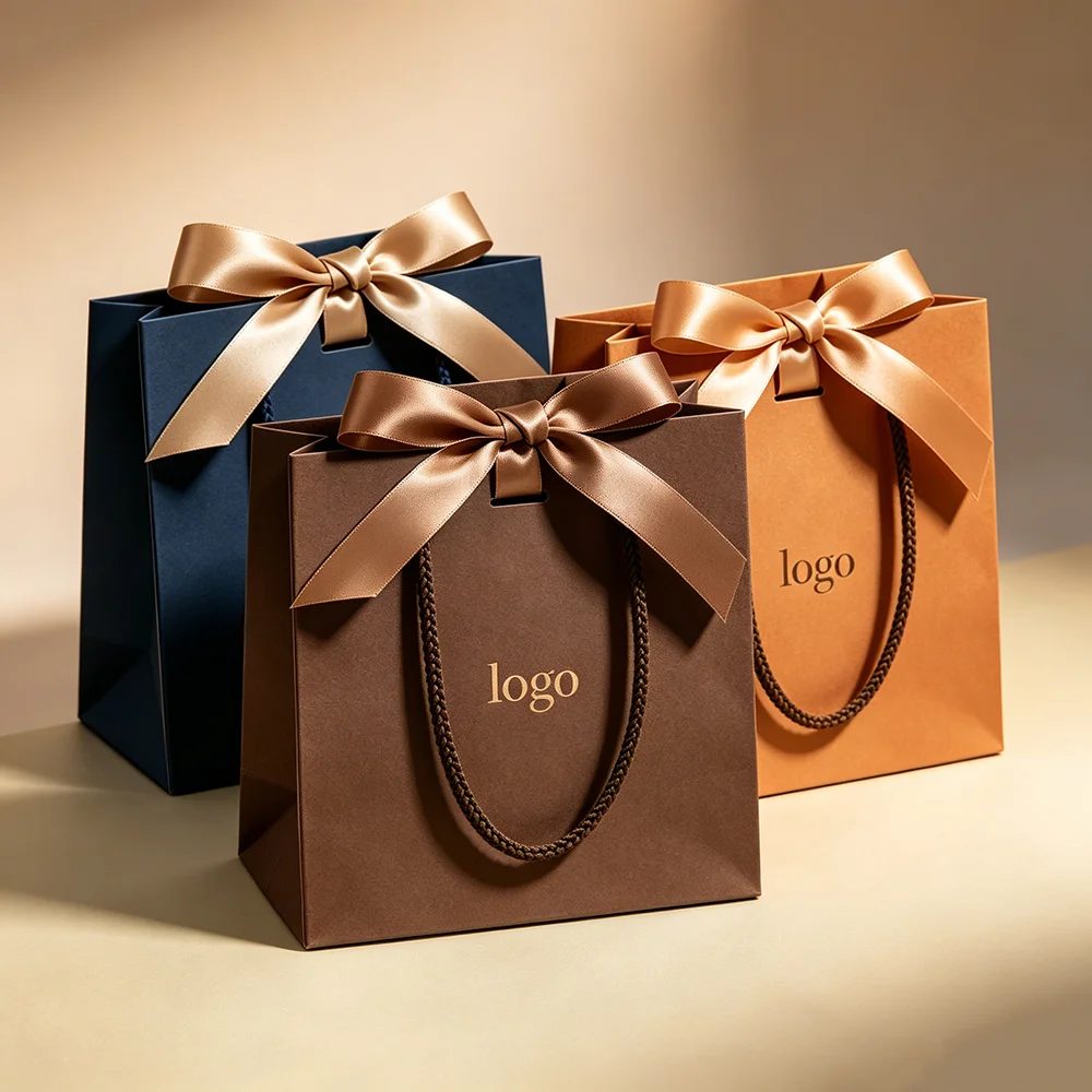 Custom Printed Brand Logo Design Promotion Luxury Jewelry Retail Gift