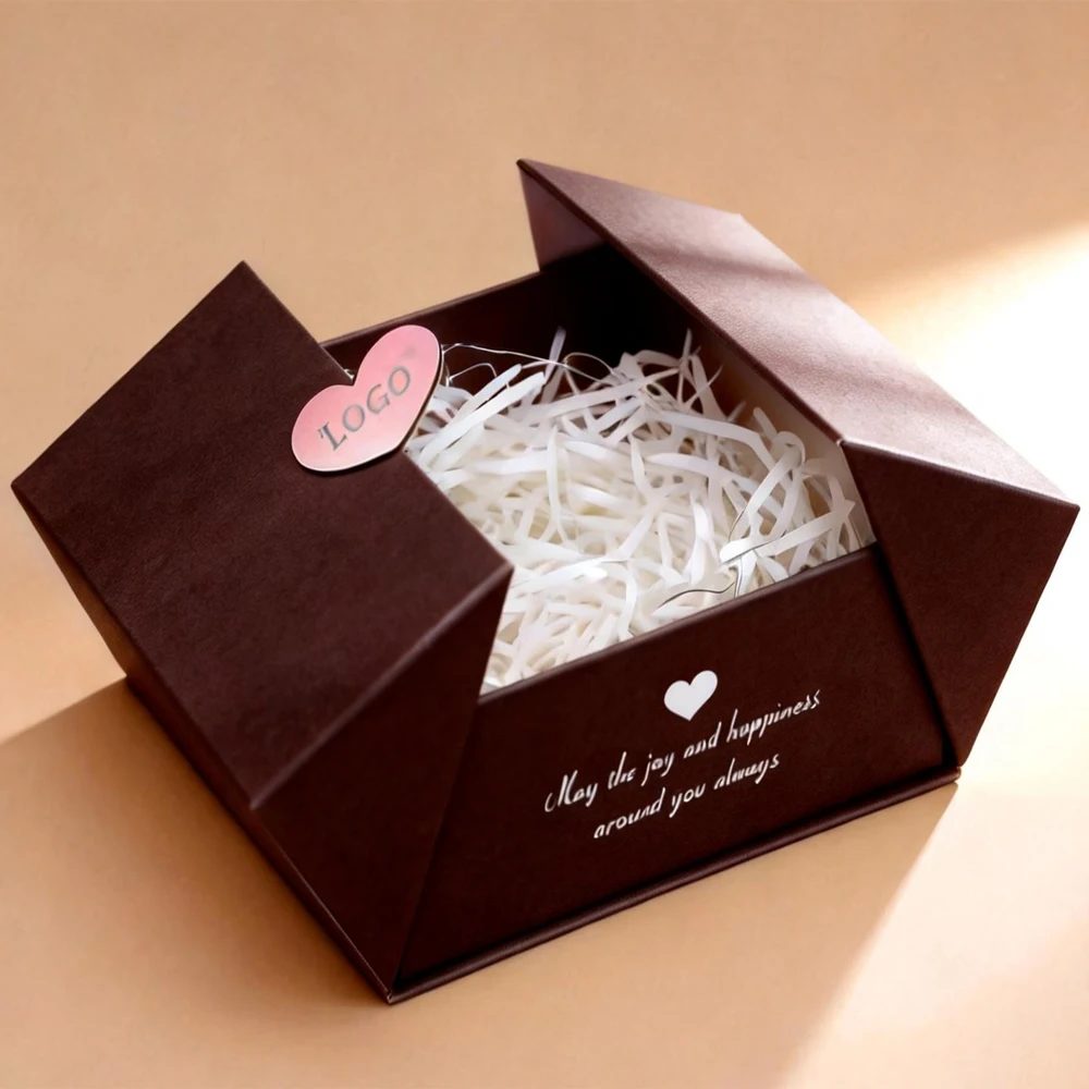 Custom Logo Glossy Lamination Embossing Hard Unique Luxury Cardboard Rigid