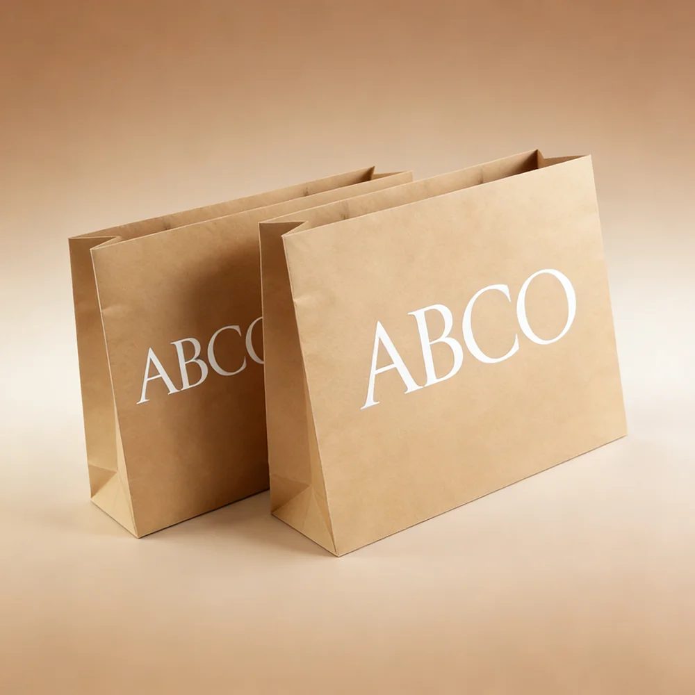 Custom Logo Printed Recycled Kraft Paper Mailer Bags