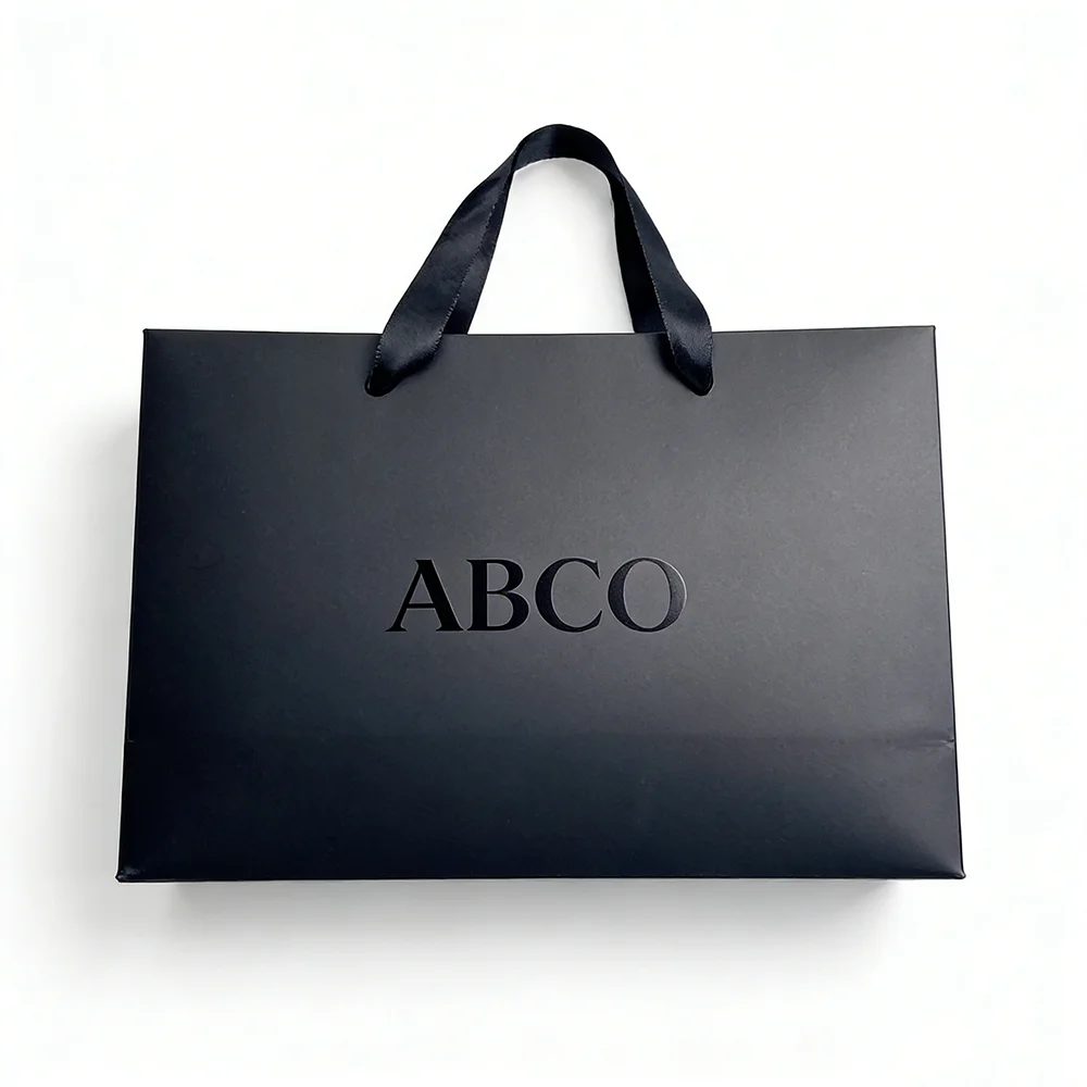Craft Black Custom Kraft Paper Bags