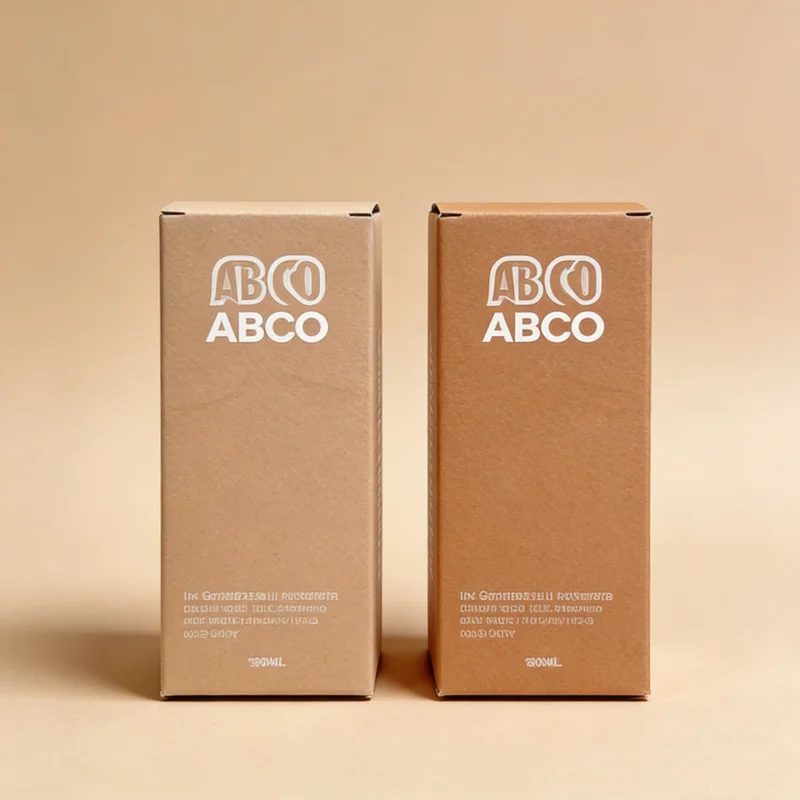 Hot-selling Custom Pantone Colors White Cardboard Orange Gold Foil Matte