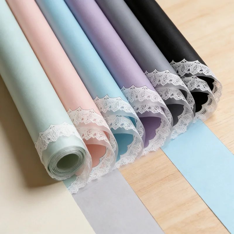 Custom Korean-style Su Paper Flower Wrapping Paper Coated Pe Waterproof