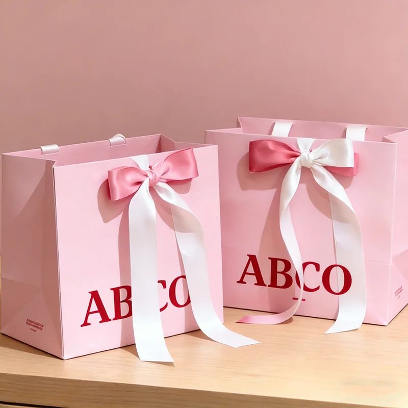 Custom Logo-printed Reusable Paper Shopping Bags
