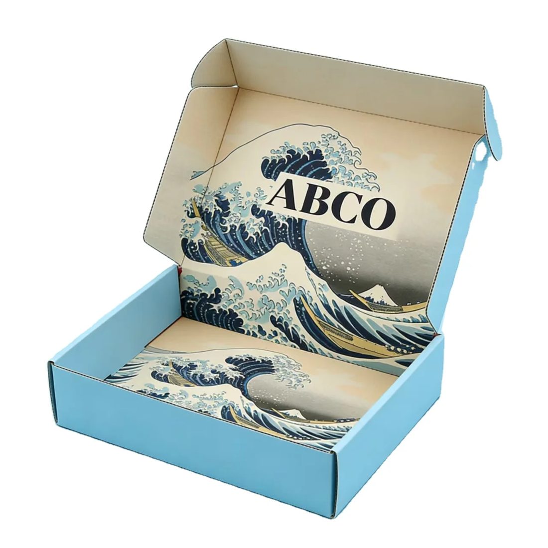 25 Sizes Colorful Corrugated Mailer Boxes Foldable Cardboard Shipping Packaging