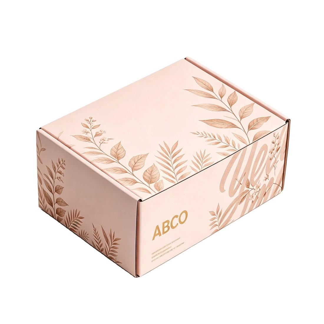 Luxury Beige Matte Corrugated Mailer Box