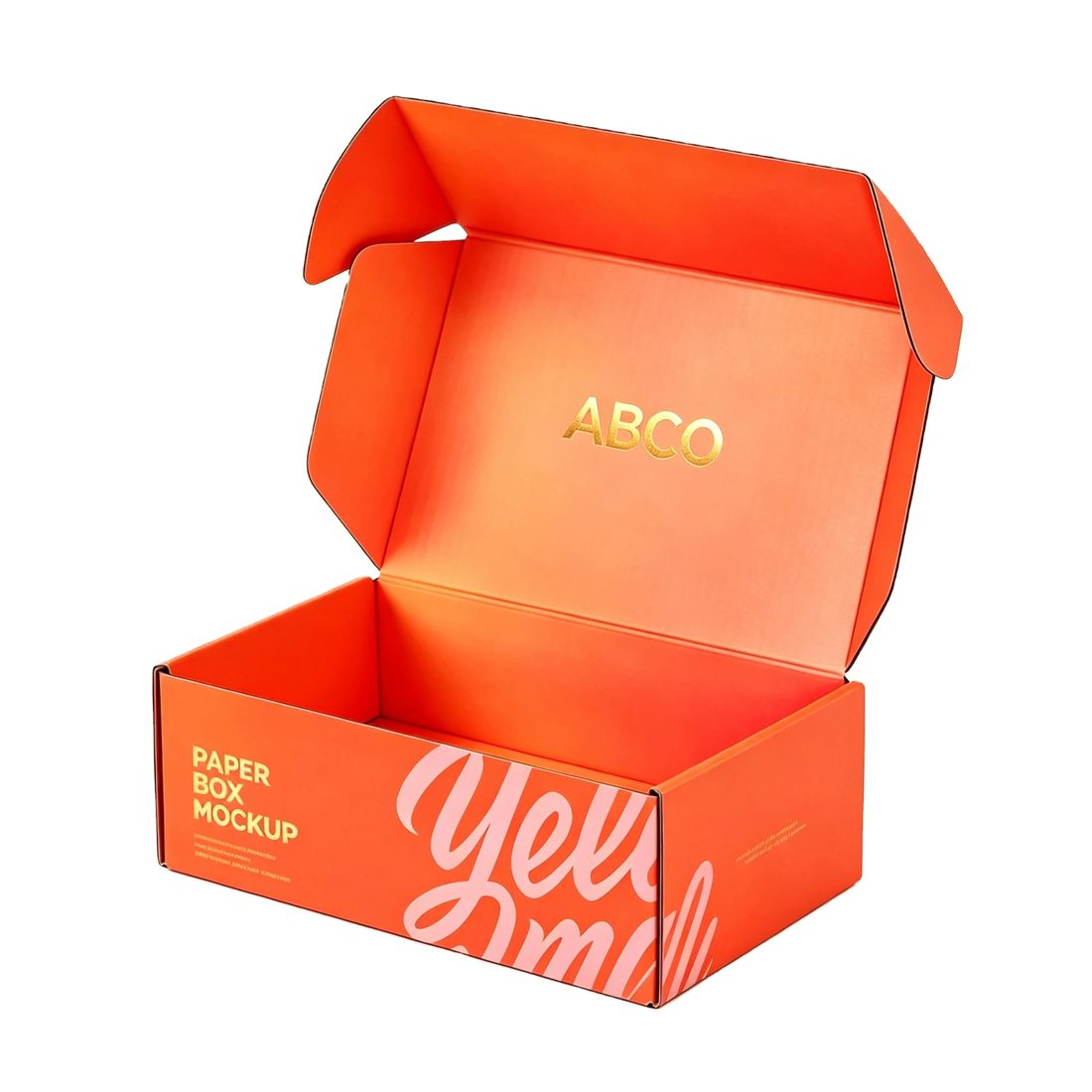 Custom Corrugated Cardboard Mailer Box Self Erecting Gift Packaging