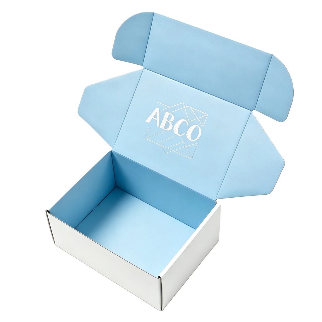 Custom Printed Paper Mailer Boxes Self Erecting 4c Logo Packaging