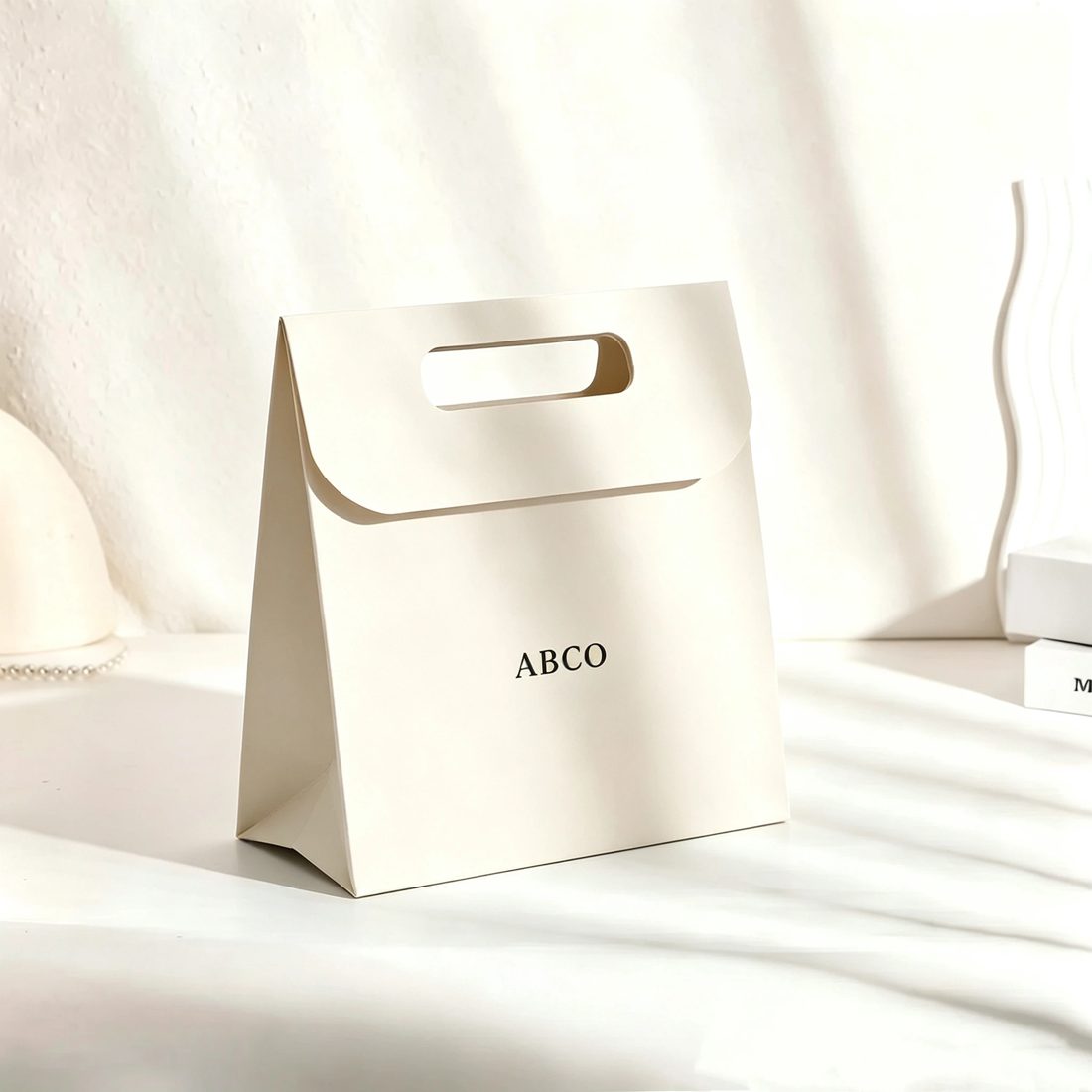 Luxury Paper Shopping Bags Custom Logo Packaging