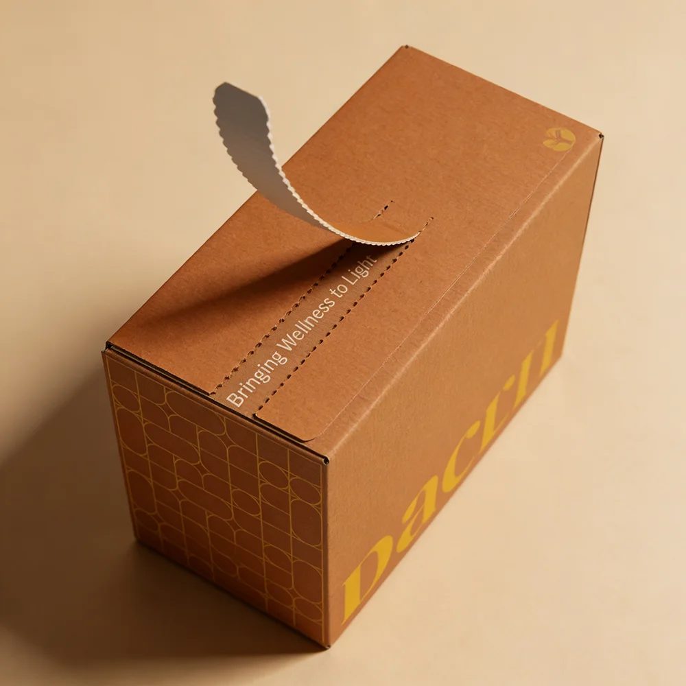 Custom High-end Recycled Materials Easy Tear Strip Opening Seal Coated