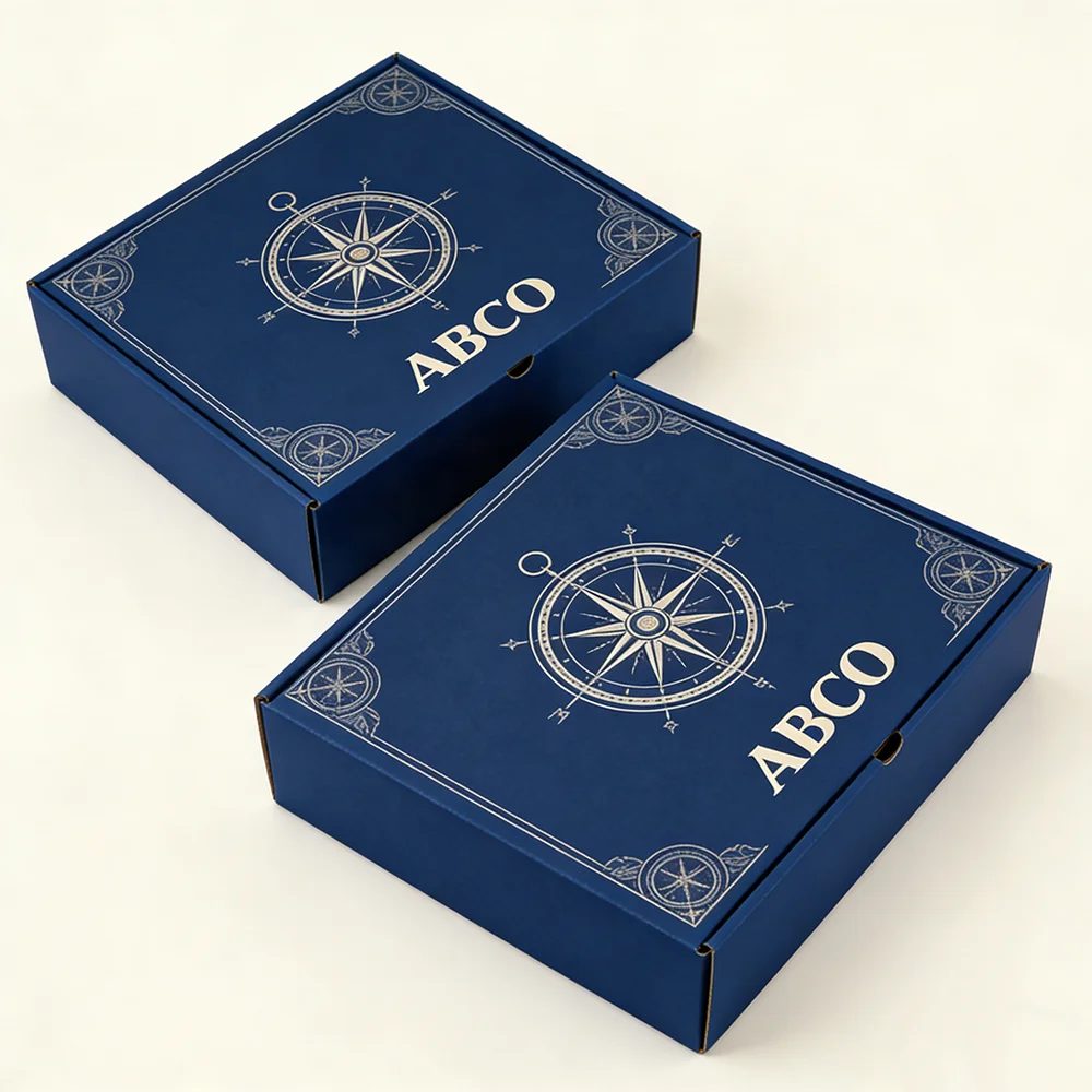 Factory Size Logo Four-color Printed White Small Mailing Shipping Cardboard