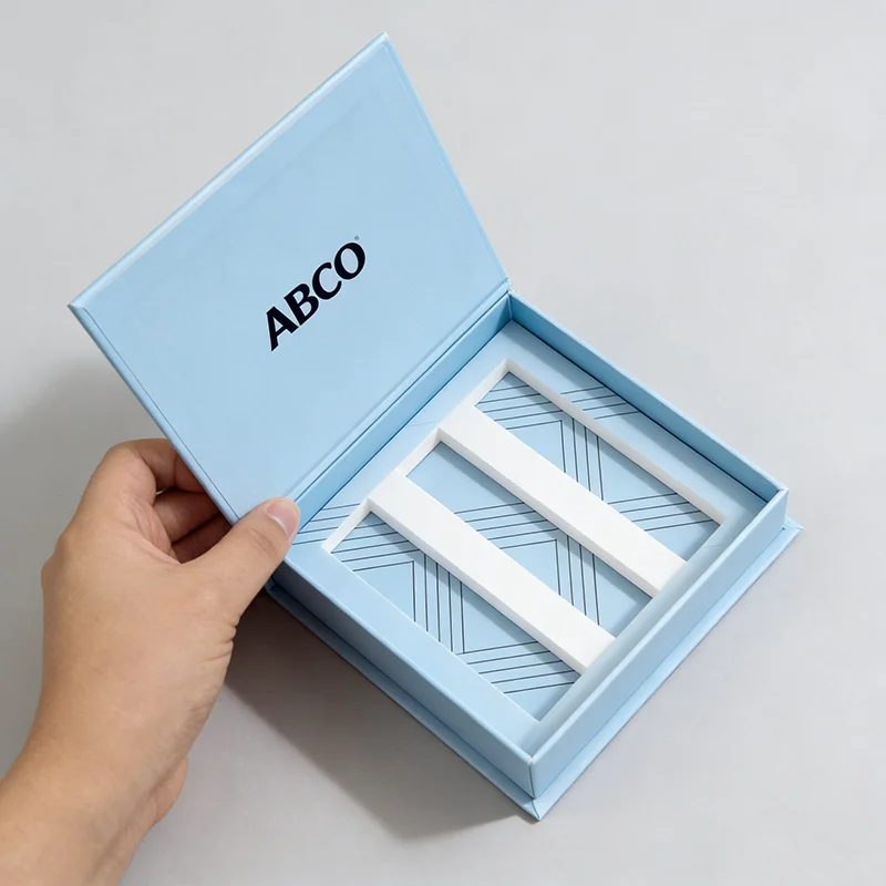 Custom Luxury Magnetic Closure Book Shaped Cosmetic Box