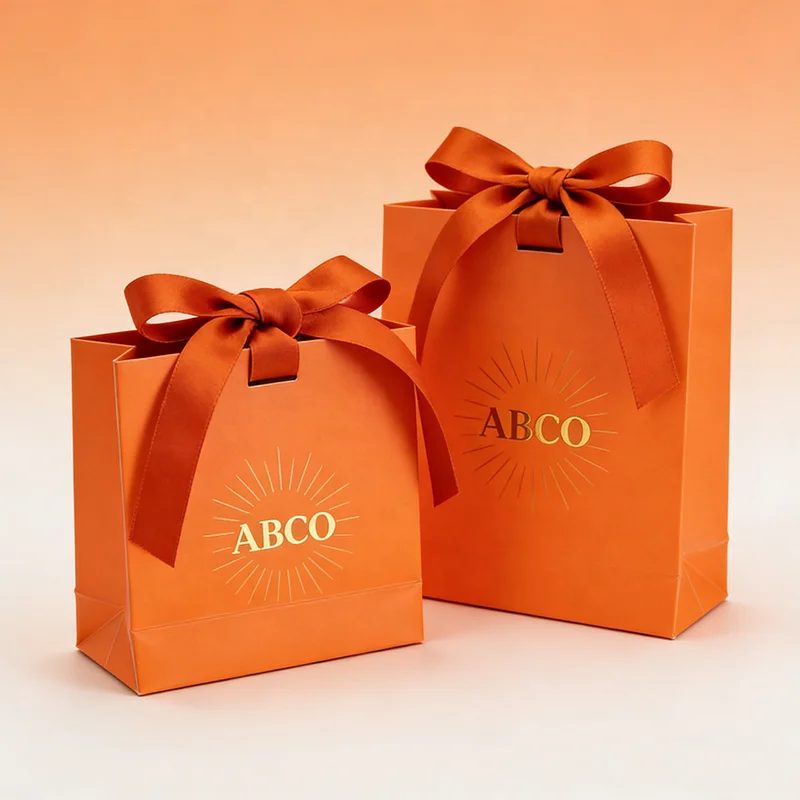 Luxury Custom Logo Kraft Matte Laminated Paper Bag