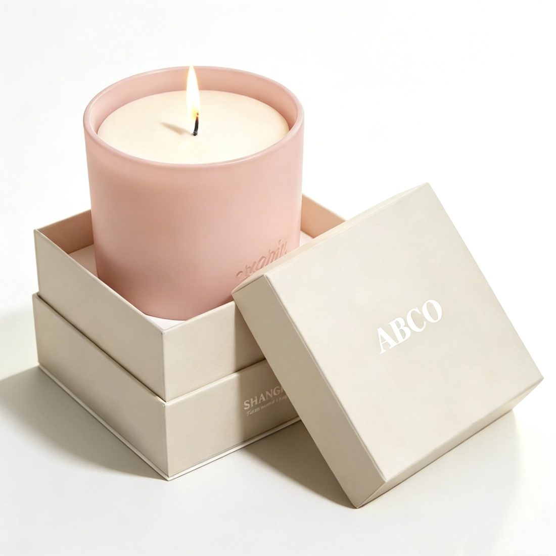 Black Luxury Candles In Rigid Paper Boxes