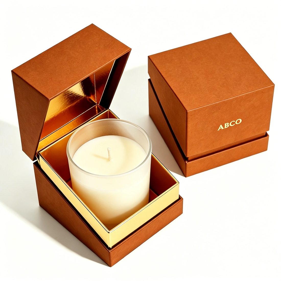 Custom Logo Matt Lamination Scented Candle Gift Boxes