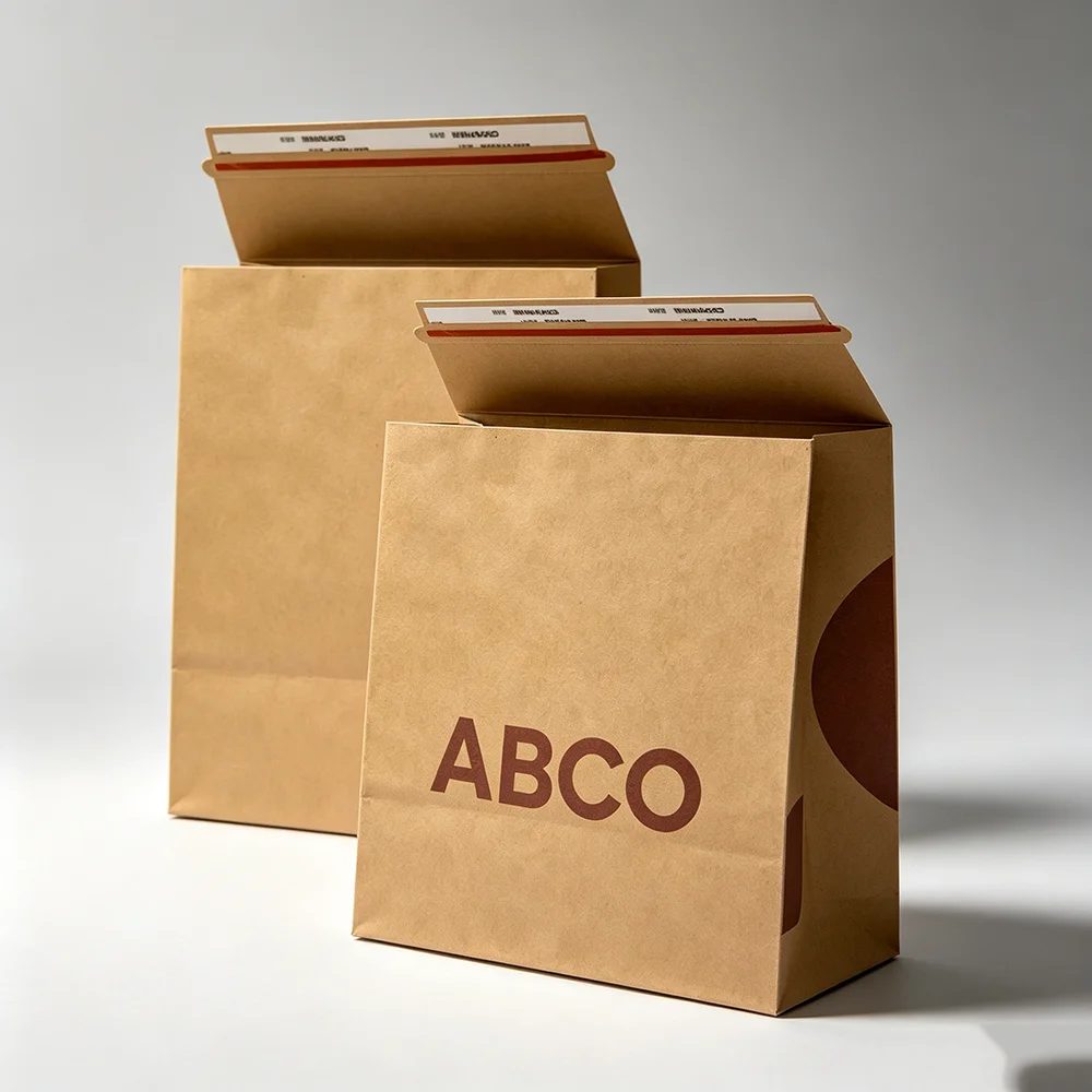 Waterproof Courier Mailer Bags Kraft Paper Custom Envelope Packaging