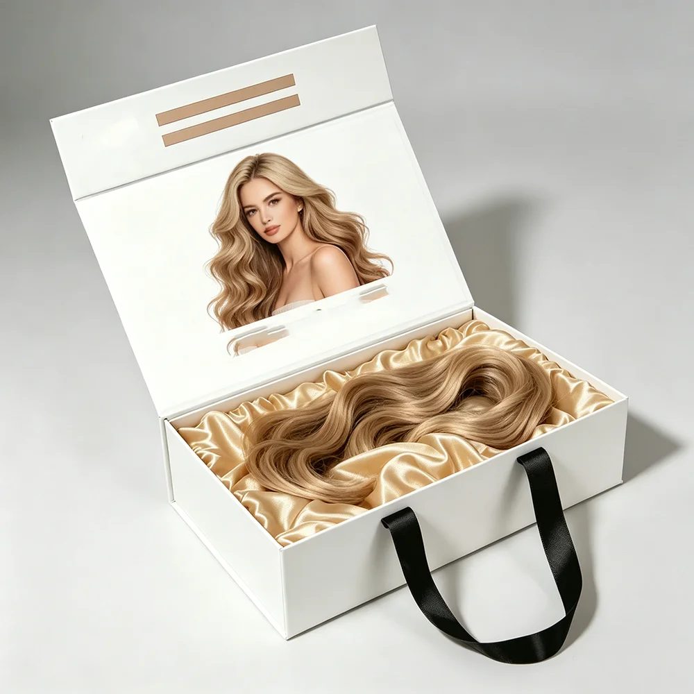 Samples Customize Your Brand Logo Rigid Folding Slotted Eyelash Wig