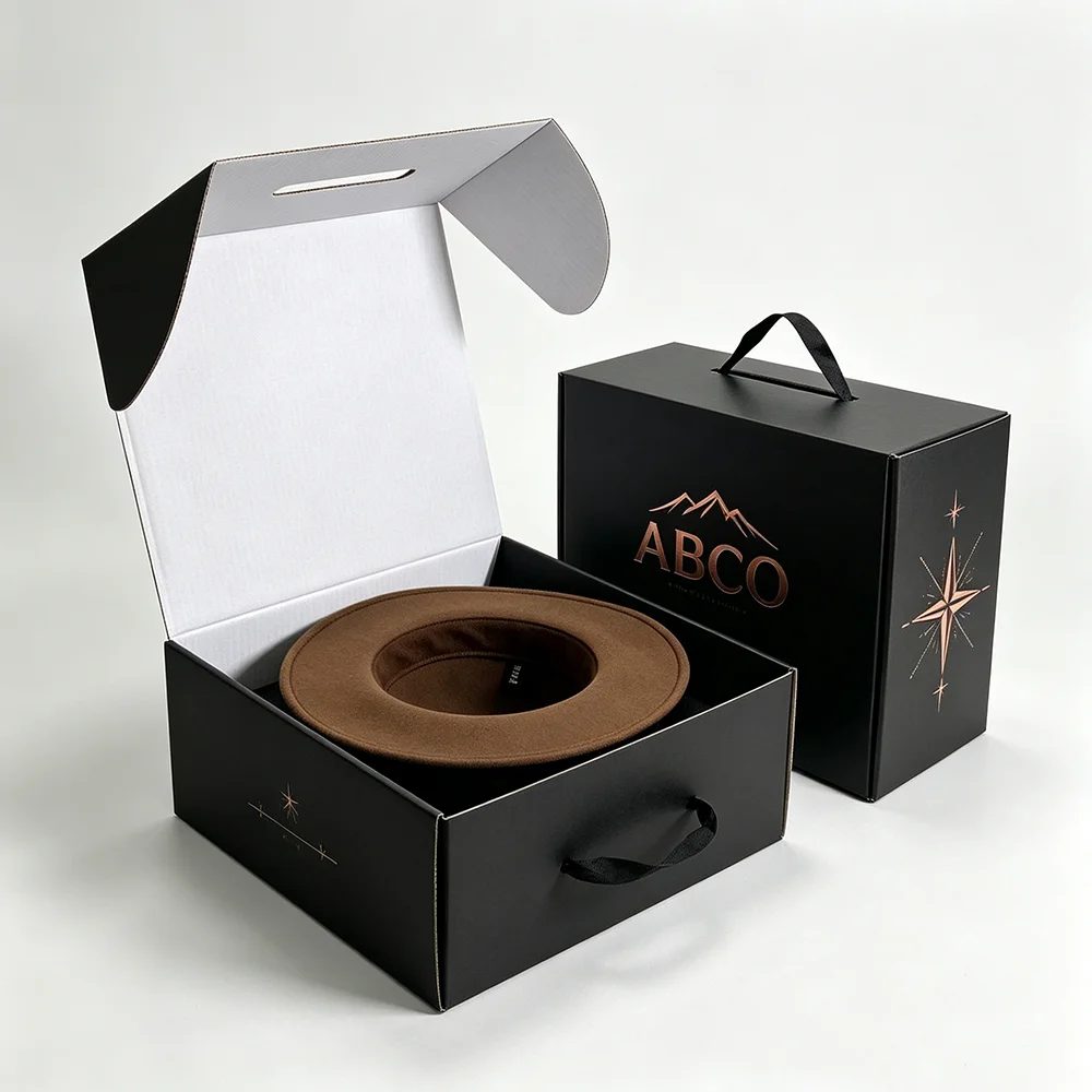 Custom Baseball Cowboy Hat Packaging Shipping Box