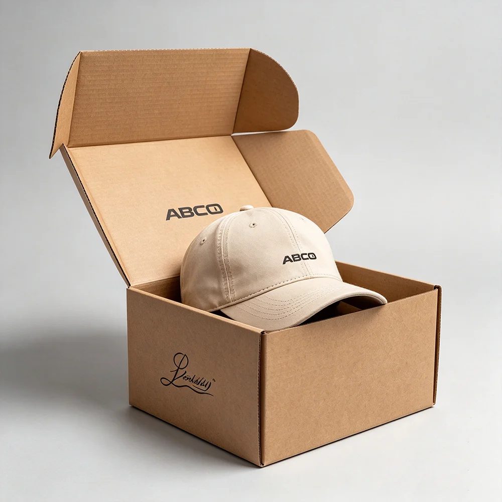 Custom Size Logo Printed Kraft Corrugated Cardboard Shipping Boxes