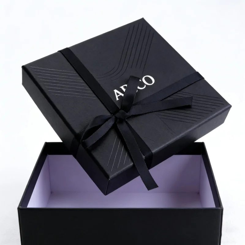 Luxury Gold Foil Embossed Logo Rigid Box